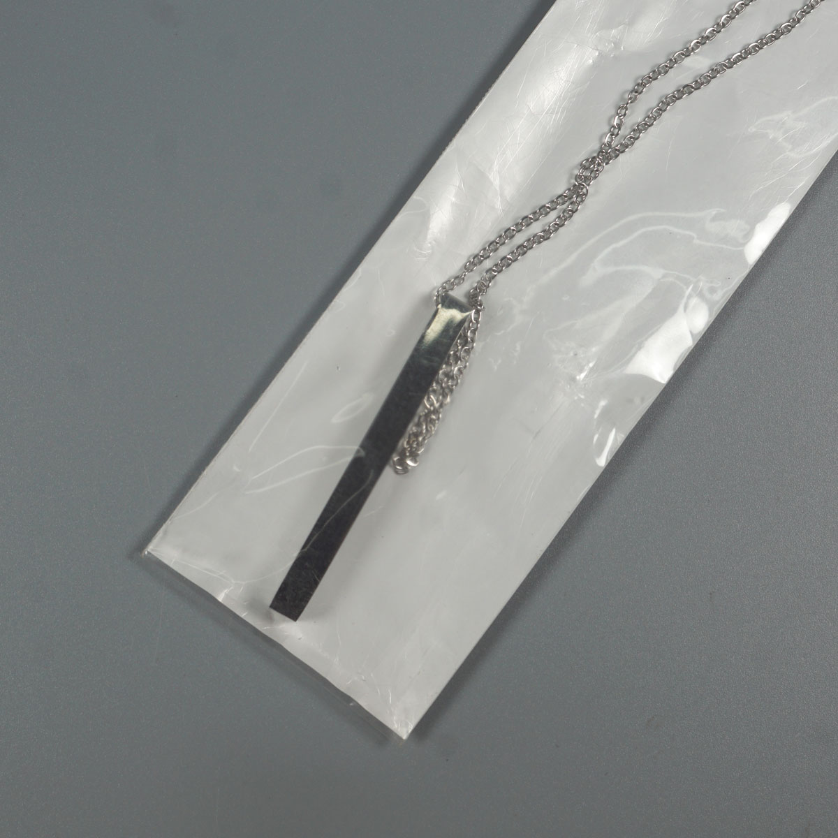 penhouse.in Silver Color Rectangular Shape Pendant And Neck Chain SKU 51927