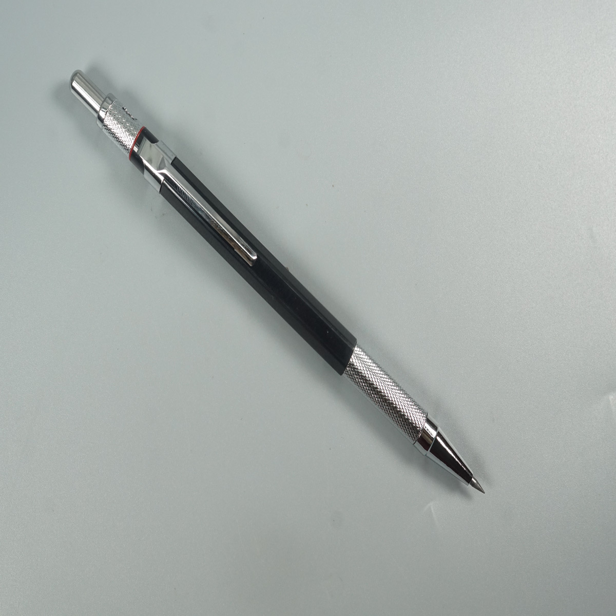 penhouse.in HB 2.0mm Black Color Body with Silver Clip and Grip Lead Pencil SKU 51945