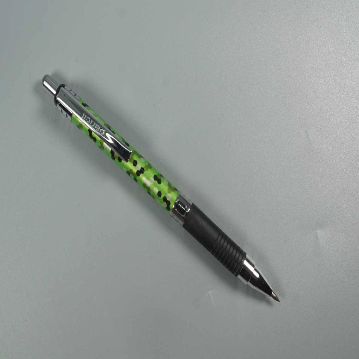 Baoke ZD 139 Green Color Body Silver Clip and Grip 2.0mm Lead Pencil SKU 51947