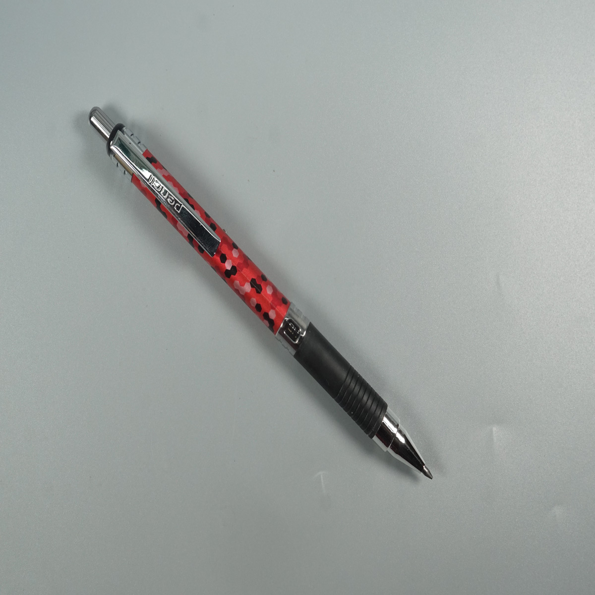 Baoke ZD 139 Red Color Body Silver Clip and Grip 2.0mm Lead Pencil SKU 51948