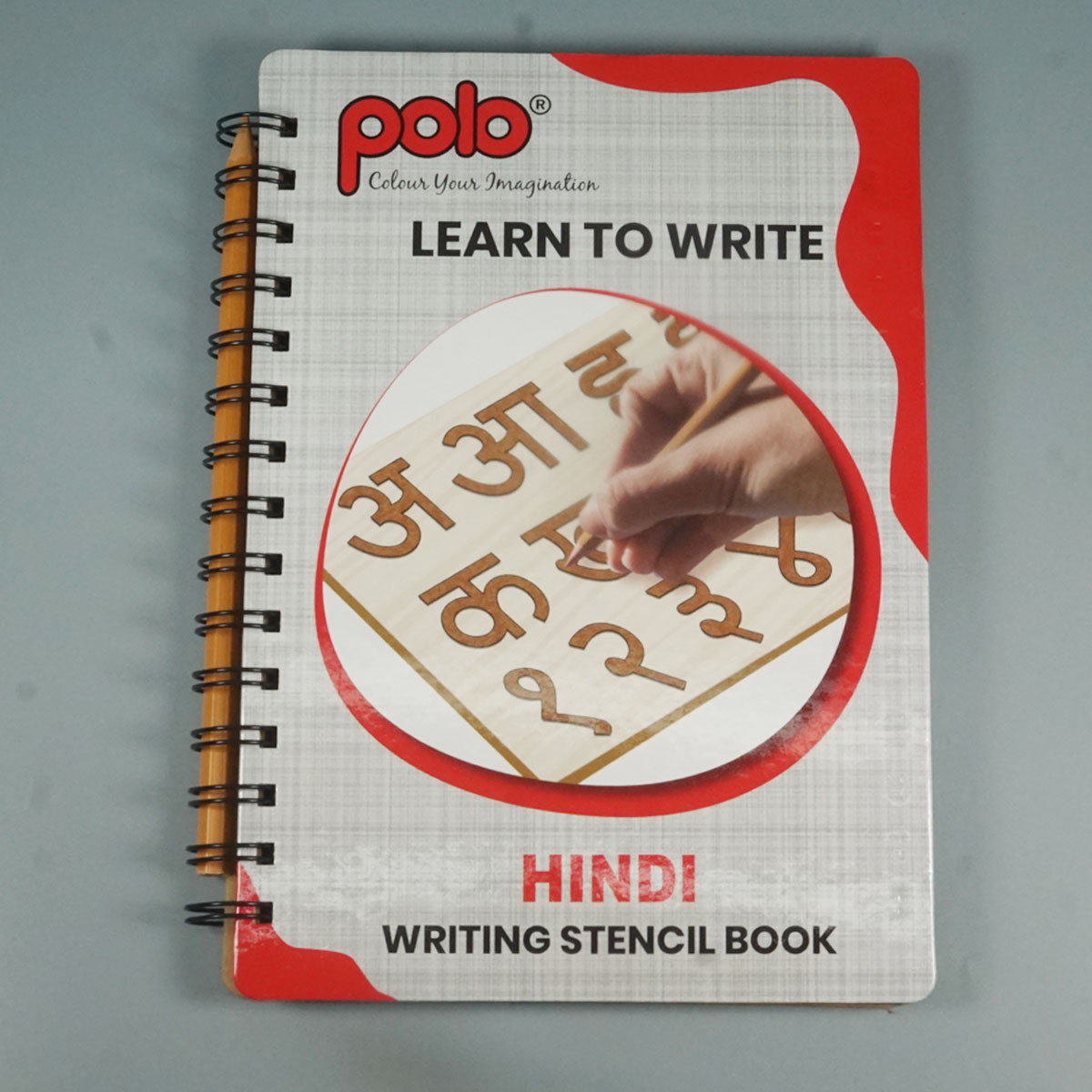 Polo Learn Hindi Writing Stencil Book SKU 51971