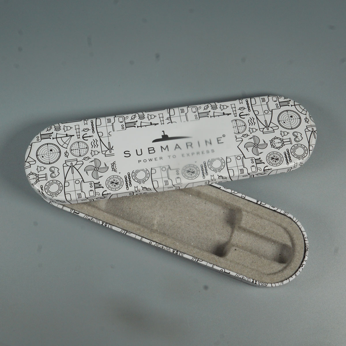 Submarine White Color Pen Box SKU 51978