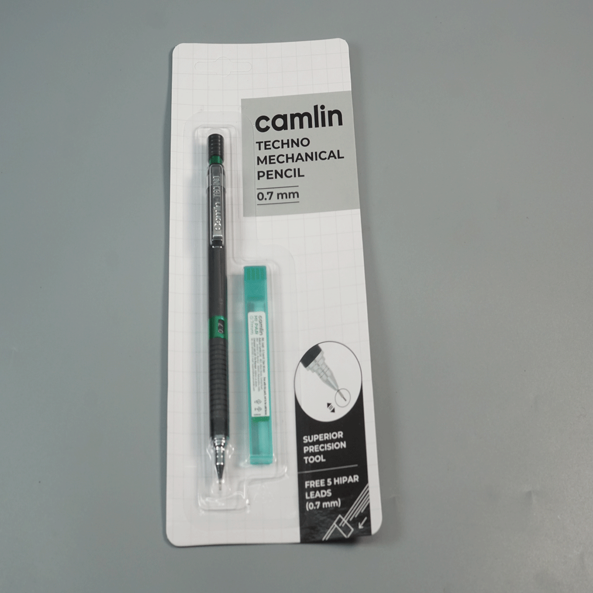 Camlin Techno Mechanical Pencil 0.7mm Black Color  SKU 51987