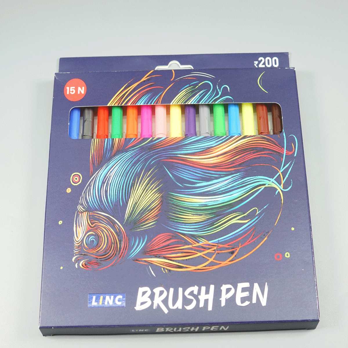 Linc Brush Pen 15 Color Nylon Brush Tip SKU 52010