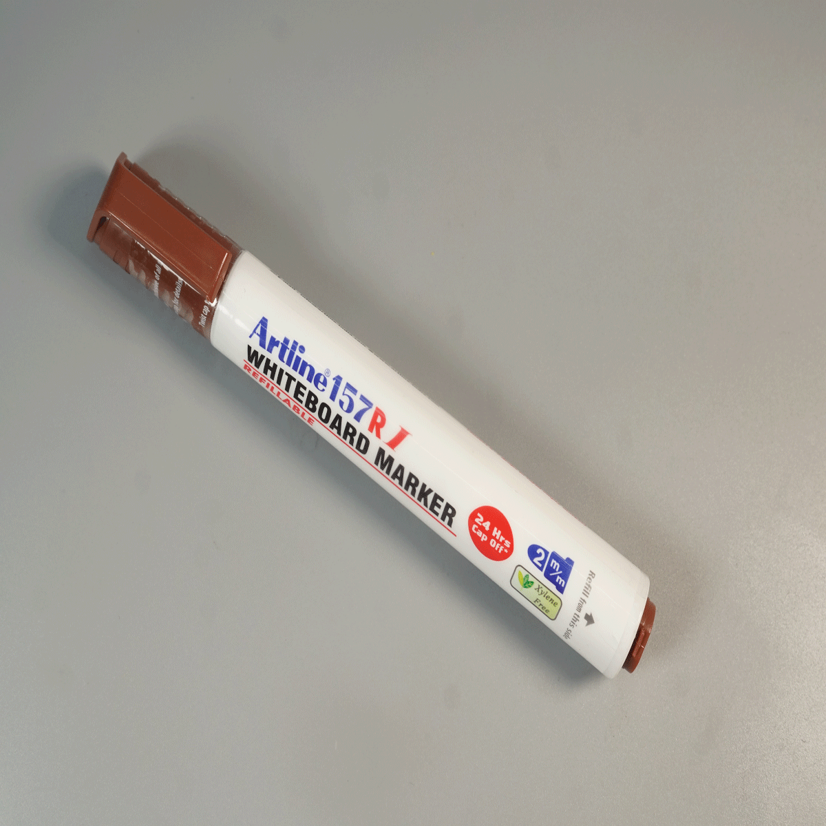 Artline 157 R I White Board Marker Brown Color SKU 52022