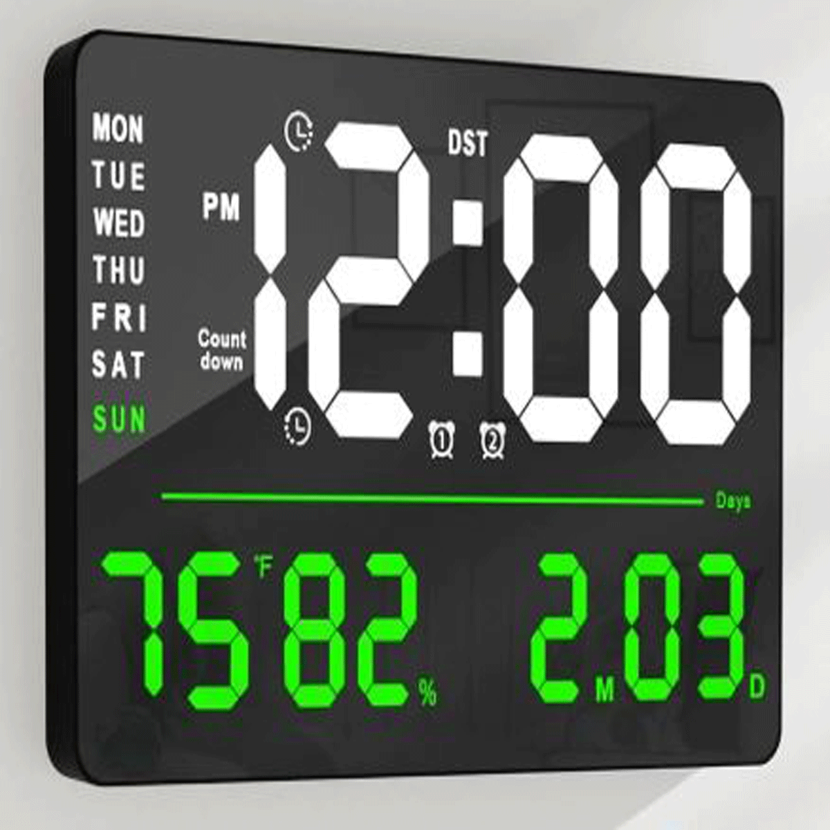 penhouse.in Electronic Items X6636 Digital Alarm  Wall Clock  SKU 52025