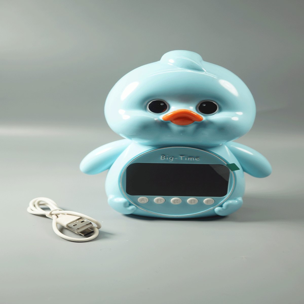 penhouse.in Electronic Items Led Display Cartoon Digital Alarm Clock Sky Blue Color  SKU 52028