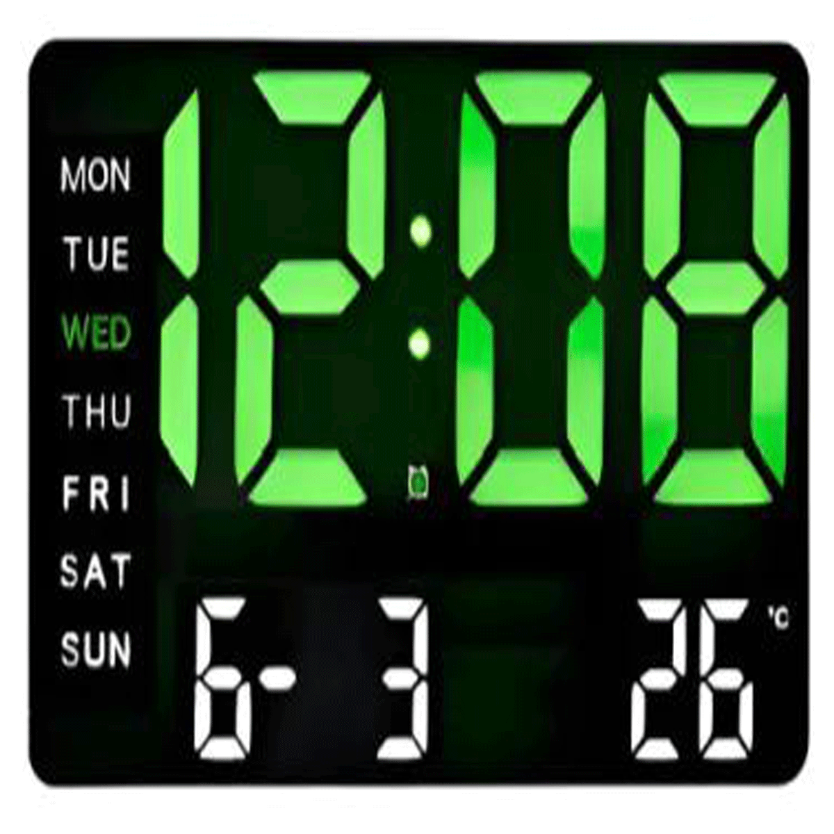 penhouse.in Electronic Items 605 Time Calender hour week Digital Alarm  Wall Clock  SKU 52029