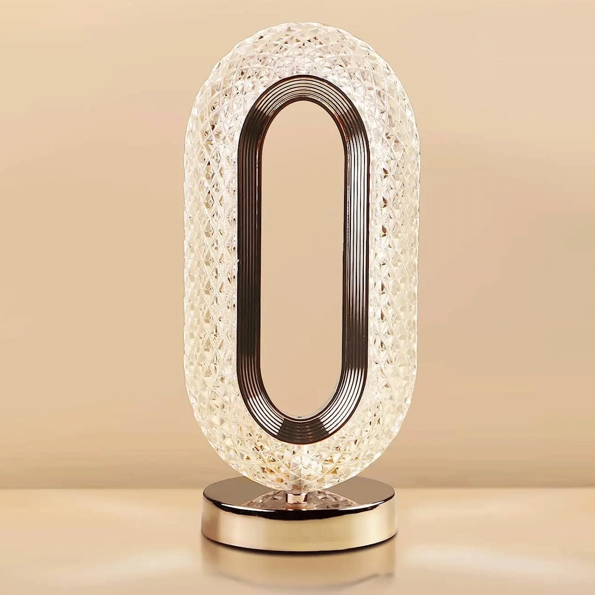 penhouse.in Electronic Item Led Table Lamp Touch Control Crystal 3 in 1 Light Color SKU 52050
