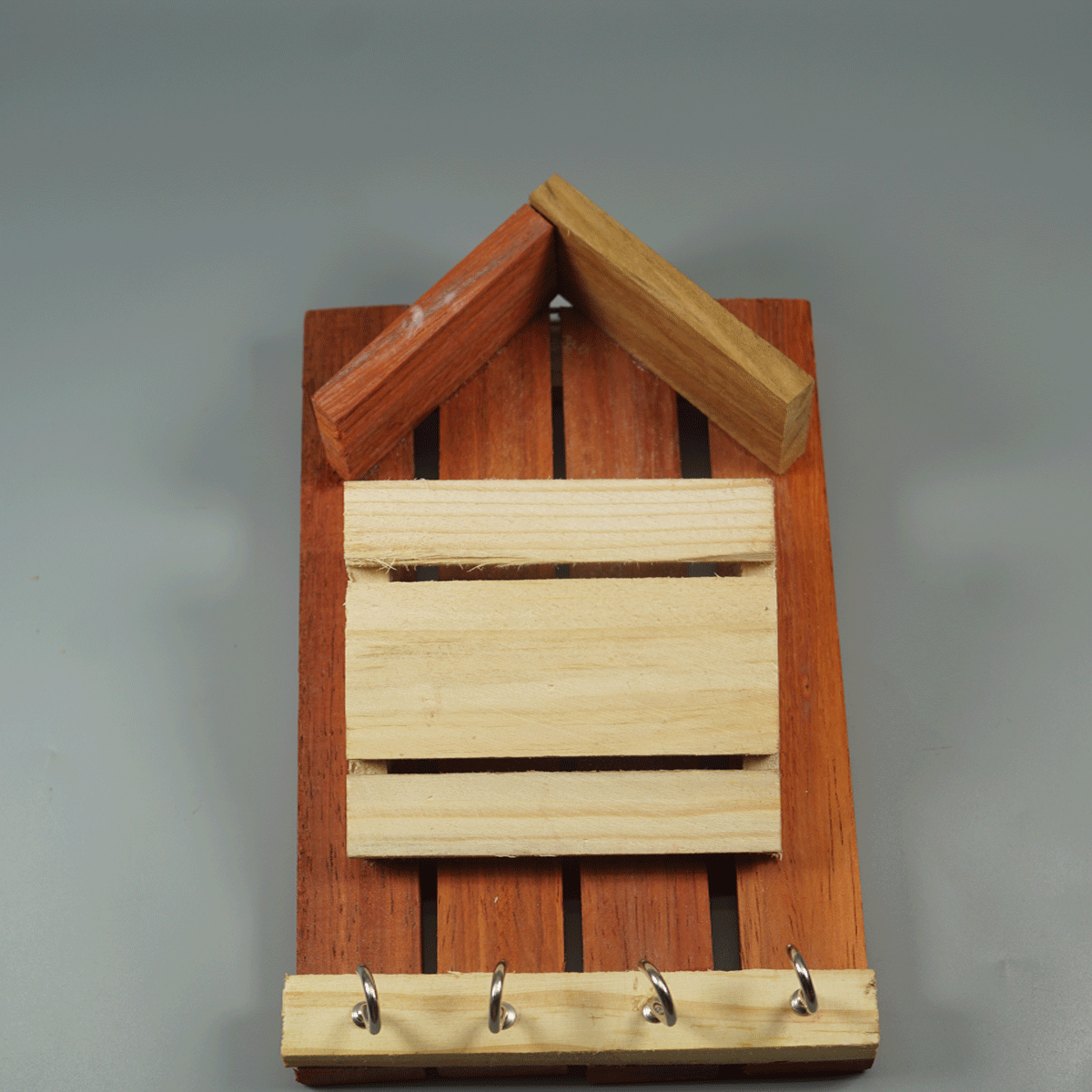 penhouse.in Orange and Wooden Color Key Hanger SKU 52076