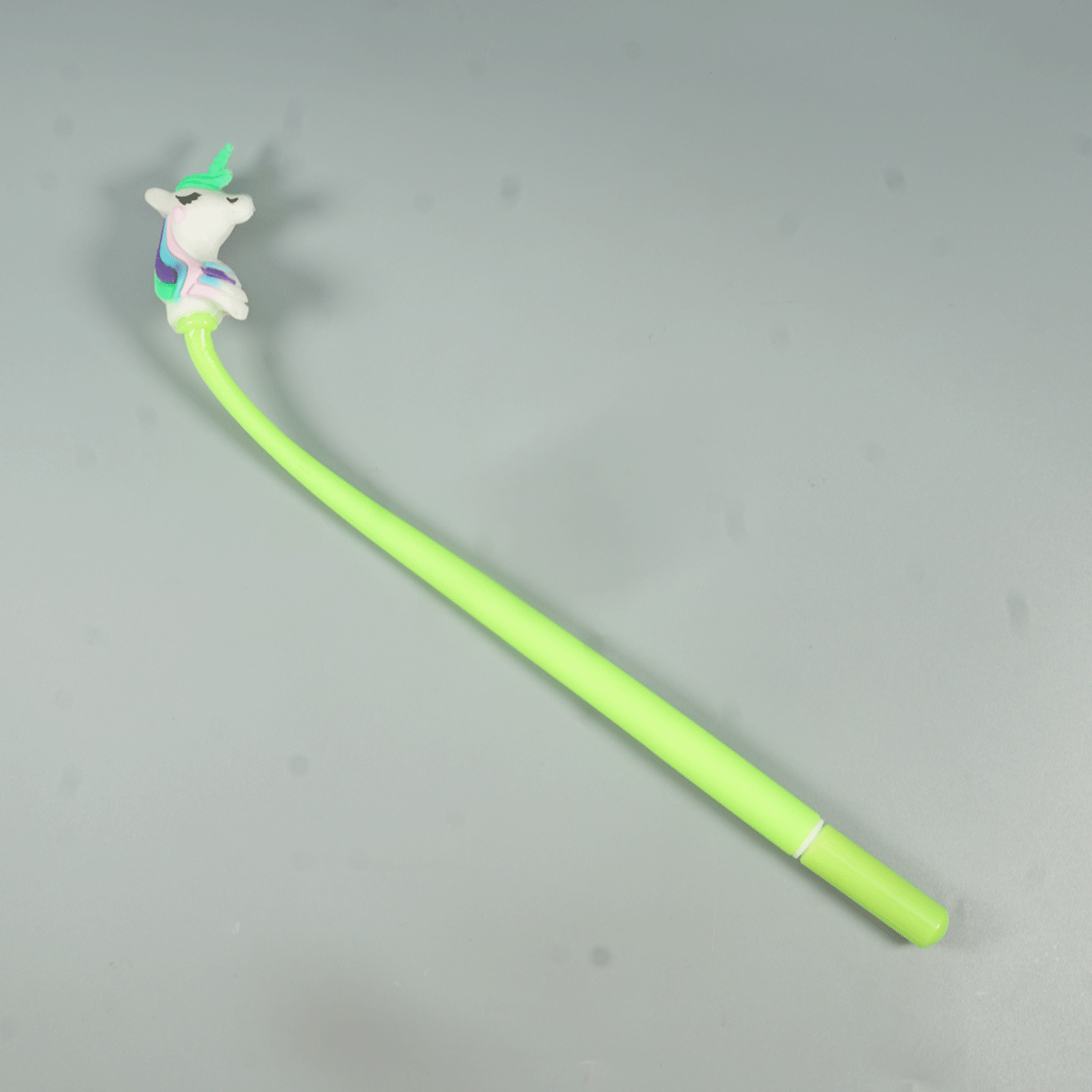 penhouse.in Pens Unicorn Green Color Flexible Silicon Toy Gel Pen SKU 52135