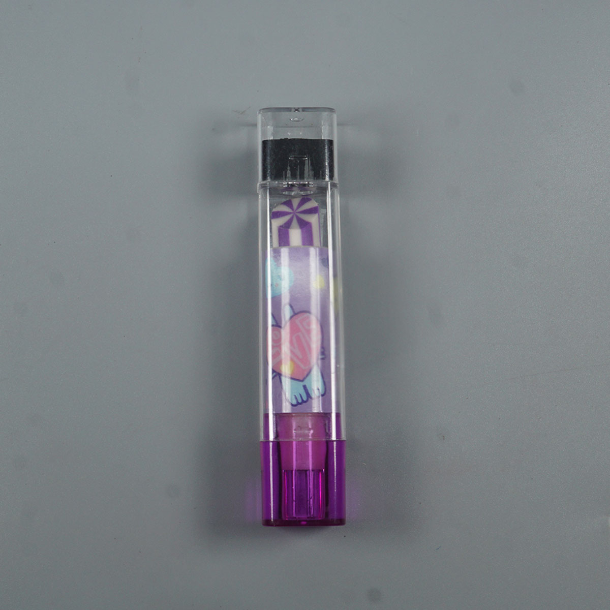 penhouse.in Stationeries Purple Color And Black Color Stamp Type Lipstick  Eraser SKU 52162