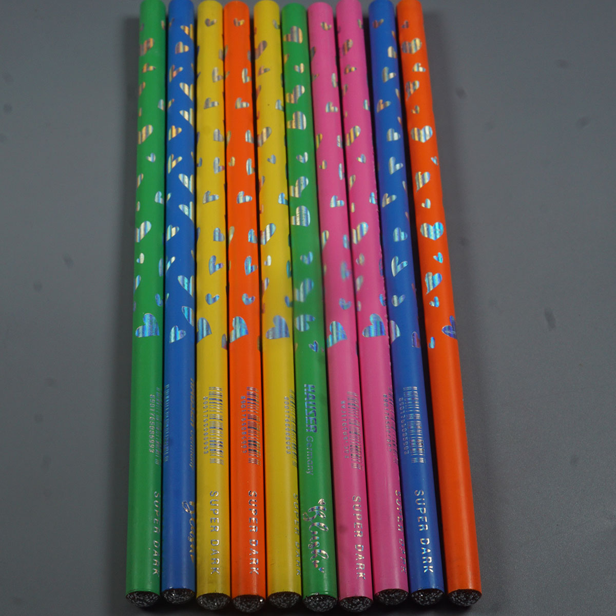 Hauser Blush Super Dark Multy Color Pencils A sharpener And Eraser Set SKU 52214