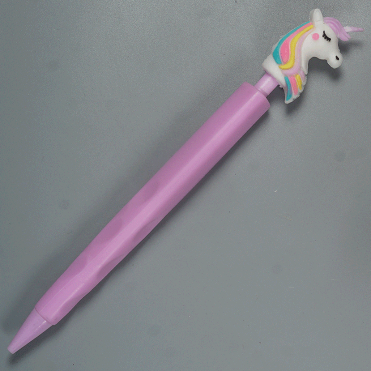 penhouse.in pens Unicorn Silicon Mechanical Pencil Purple Color Body With Purple Color Head Unicorn Led Pencil 0.7 Led SKU 52244
