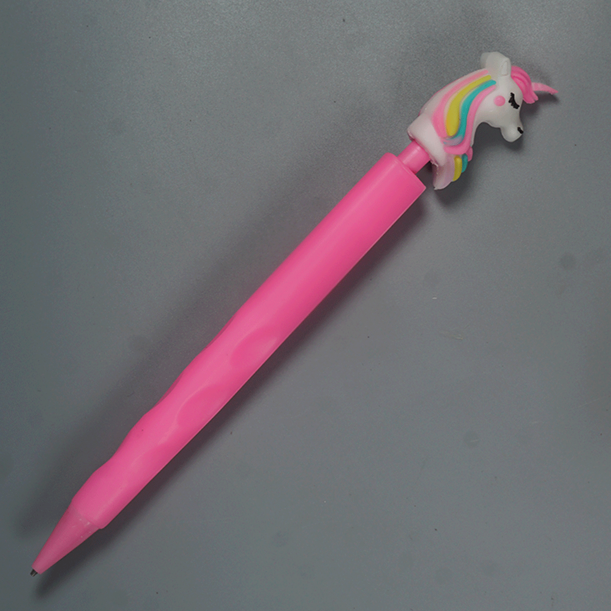 penhouse.in pens Unicorn Silicon Mechanical Pencil Pink Color Body With Pink Color Head Unicorn Led Pencil 0.7 Led SKU 52246