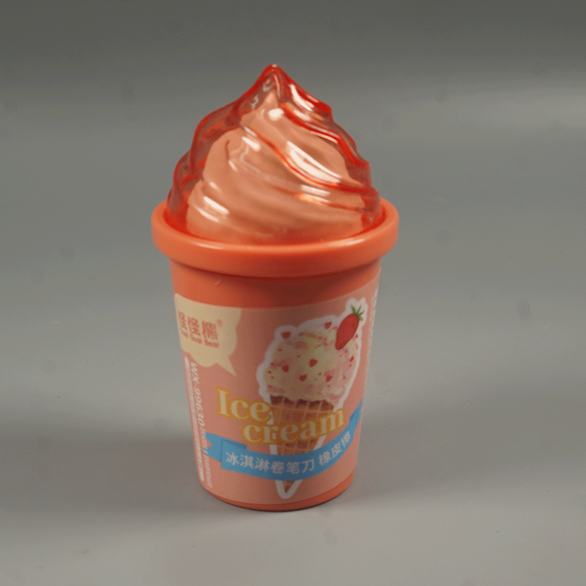 penhouse.in Stationeries WX-99630 Ice Cream Eraser and Sharpener Orange Color SKU 52271