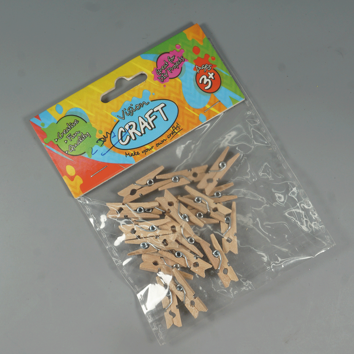 penhouse.in Stationeries YN2106 Craft Wooden Mini Clip Wooden Color Great For DIY Projects  SKU 52284