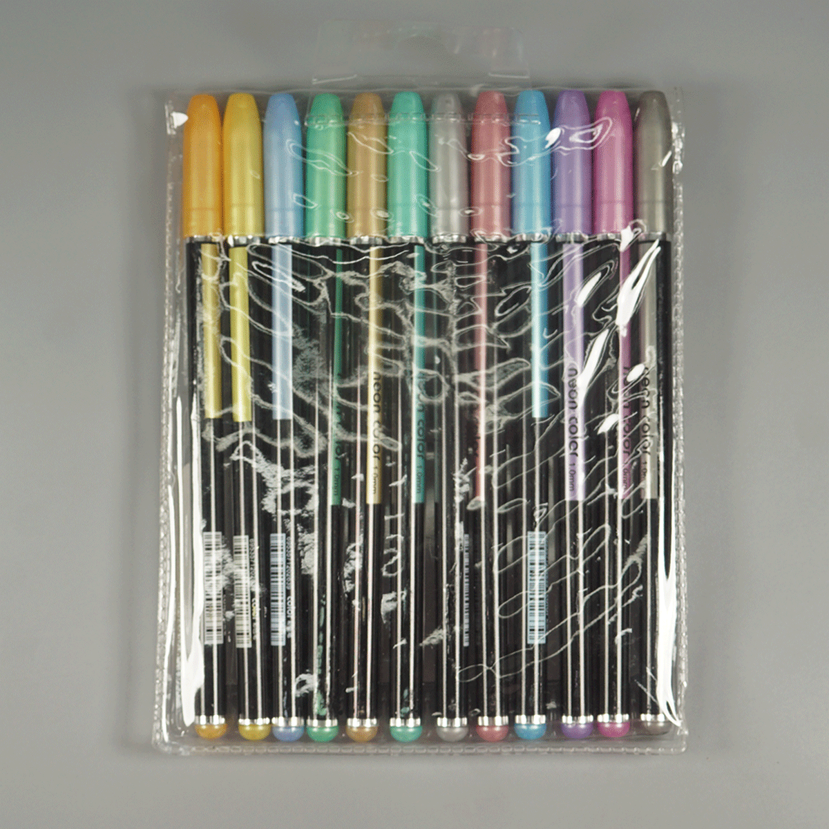 penhouse.in Stationeries Neon 12 Color 1.0mm Metal Roller  Ball Pen SKU 52335