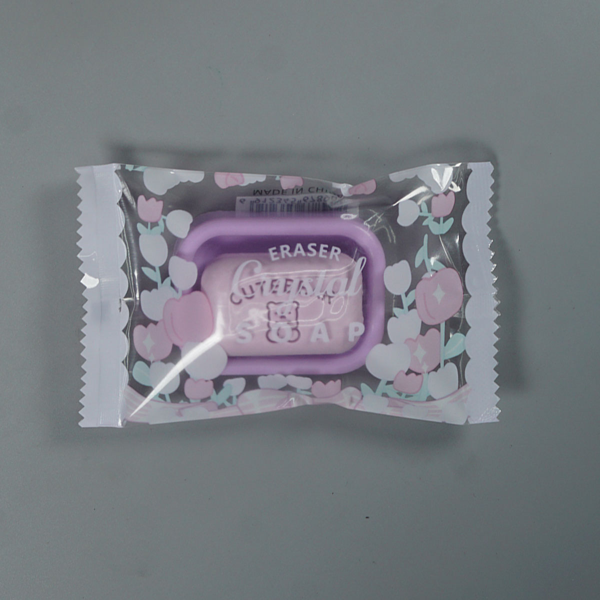 penhouse.in Stationeries 18EA Crystal cutebear purple Color Soap Eraser SKU 52355