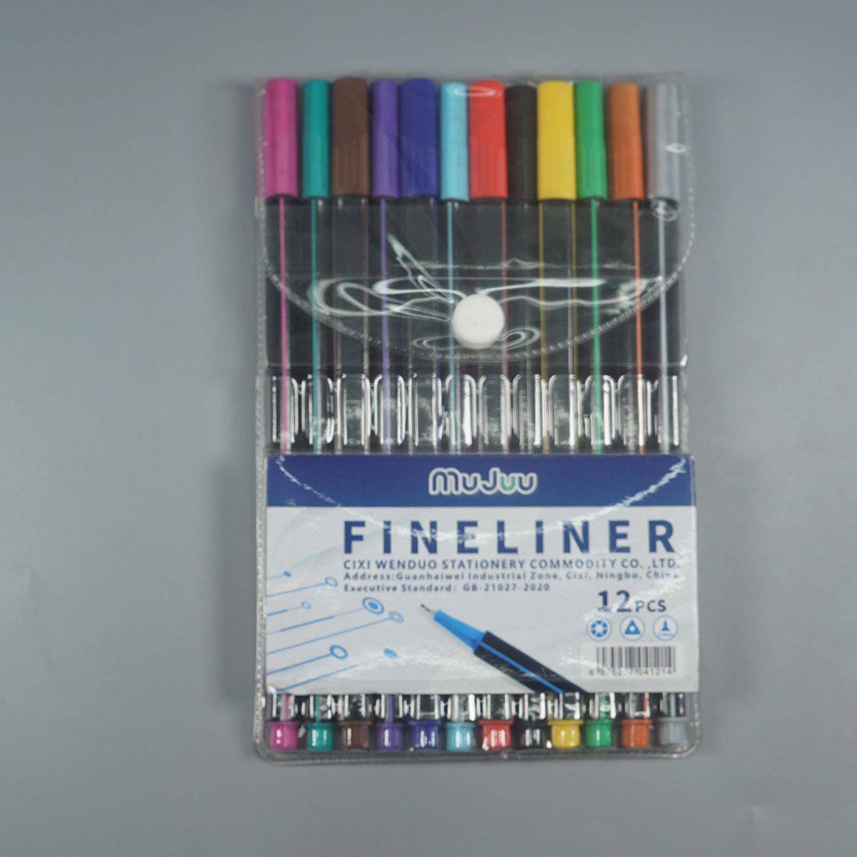 penhouse.in Stationeries Mujuu Fineliner 12 Pieces Colored Fine Point Pens SKU 52343