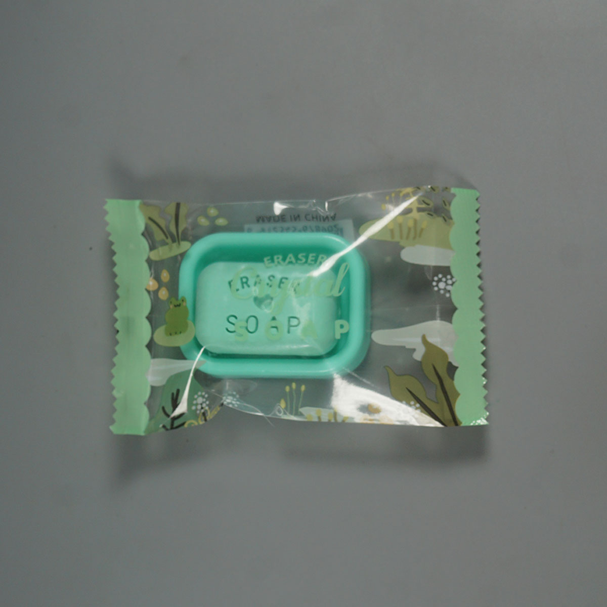 penhouse.in Stationeries 18EA Crystal cutbear Green Color Soap Eraser SKU 52352