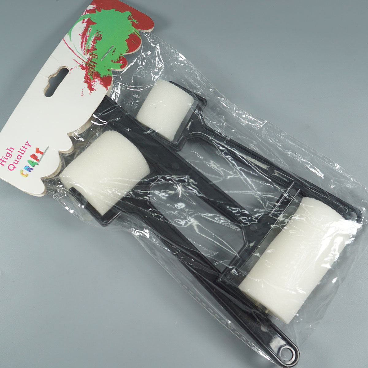 penhouse.in Stationeries Craft 3 Piece Set Of White Sponge Roller Brushes SKU 52362