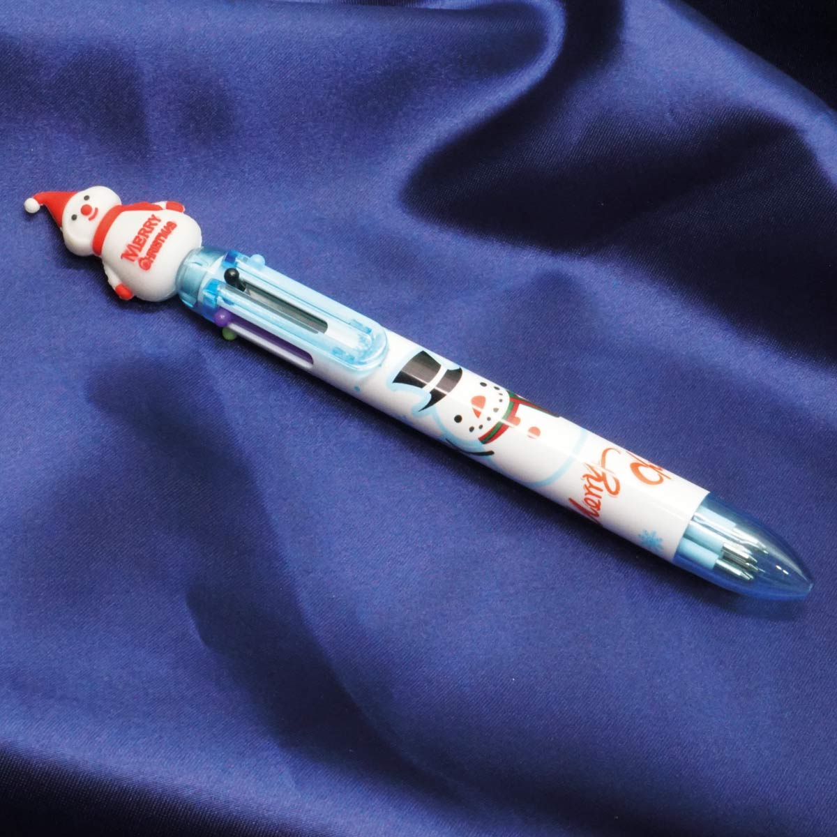 penhouse.in Ice Man Face Top Design With 6 Multicolor Writing Click Type Toy Ball Pen SKU 55006
