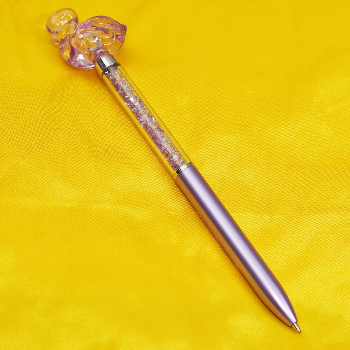 penhouse.in 6816 Violet Color Diamond Stone Body With Top On Swan Stone Medium Tip Twist Type Ball Pen Sku 55204