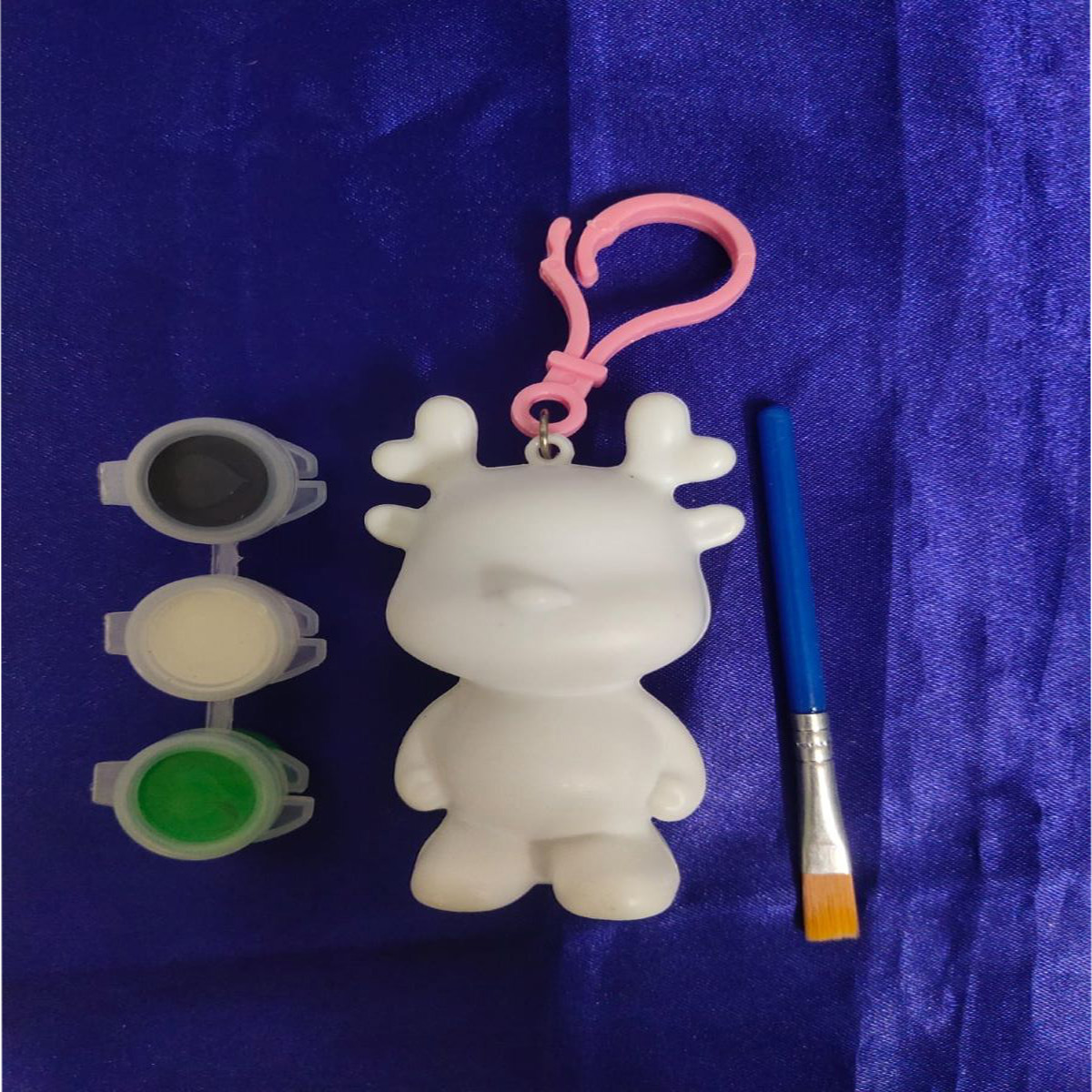 Penhouse.in Taddy Bear Keychain Craft DIY Painting Fluid Taddy Bear Handmade Keychain SKU 55311