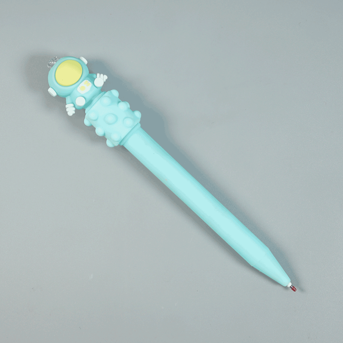 penhouse.in Pens Massage Astronaut Light Blue Color Body And Toy Jel Pen SKU 52105
