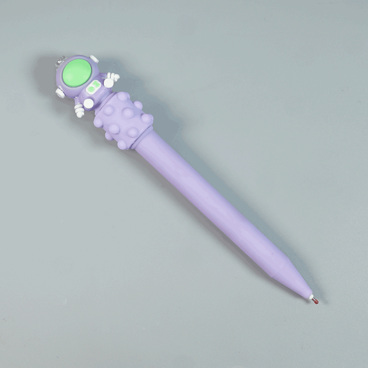 penhouse.in Pens Massage Astronaut Light Violet Color Body And Toy Jel Pen SKU 52106