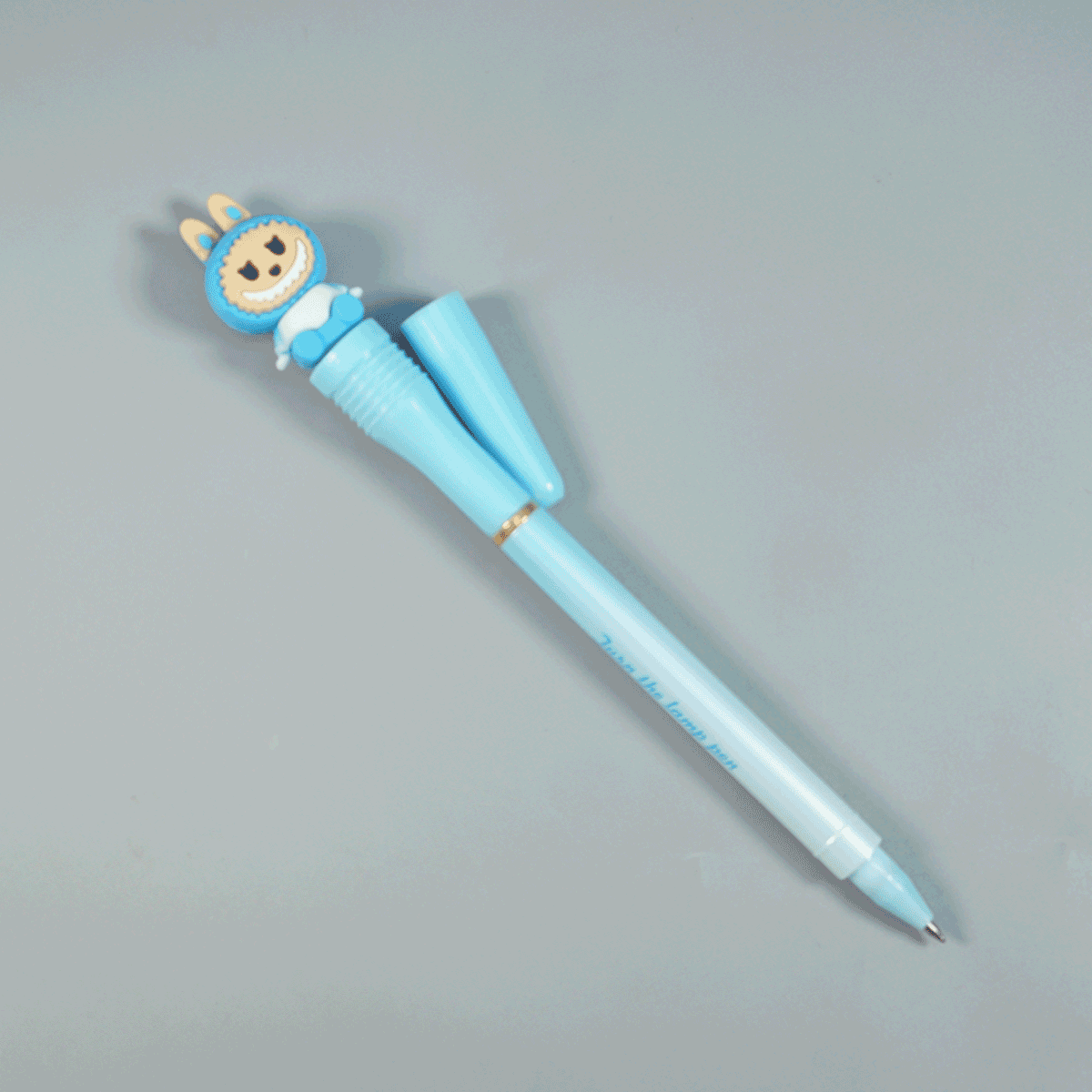 penhouse.in Pens Light Blue Color Body With Tap On The Light Ball Pen SKU 52115