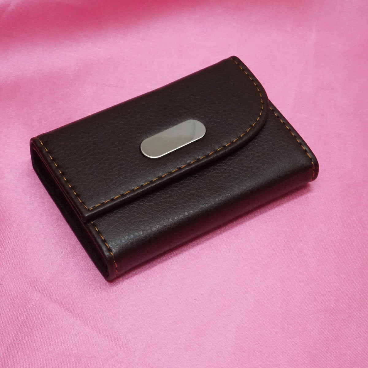 penhouse.in Brown Color Leather Credit Card Holder With 8 Slots(10.5*7.5*2.6cm) SKU 65085