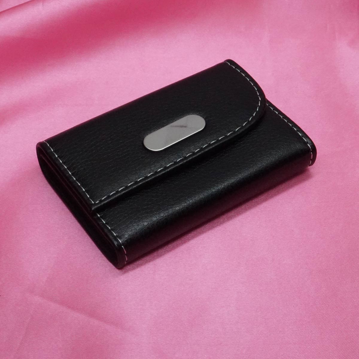 penhouse.in Black Color Leather Credit Card Holder With 8 Slots(10.5*7.5*2.6cm) SKU 65086