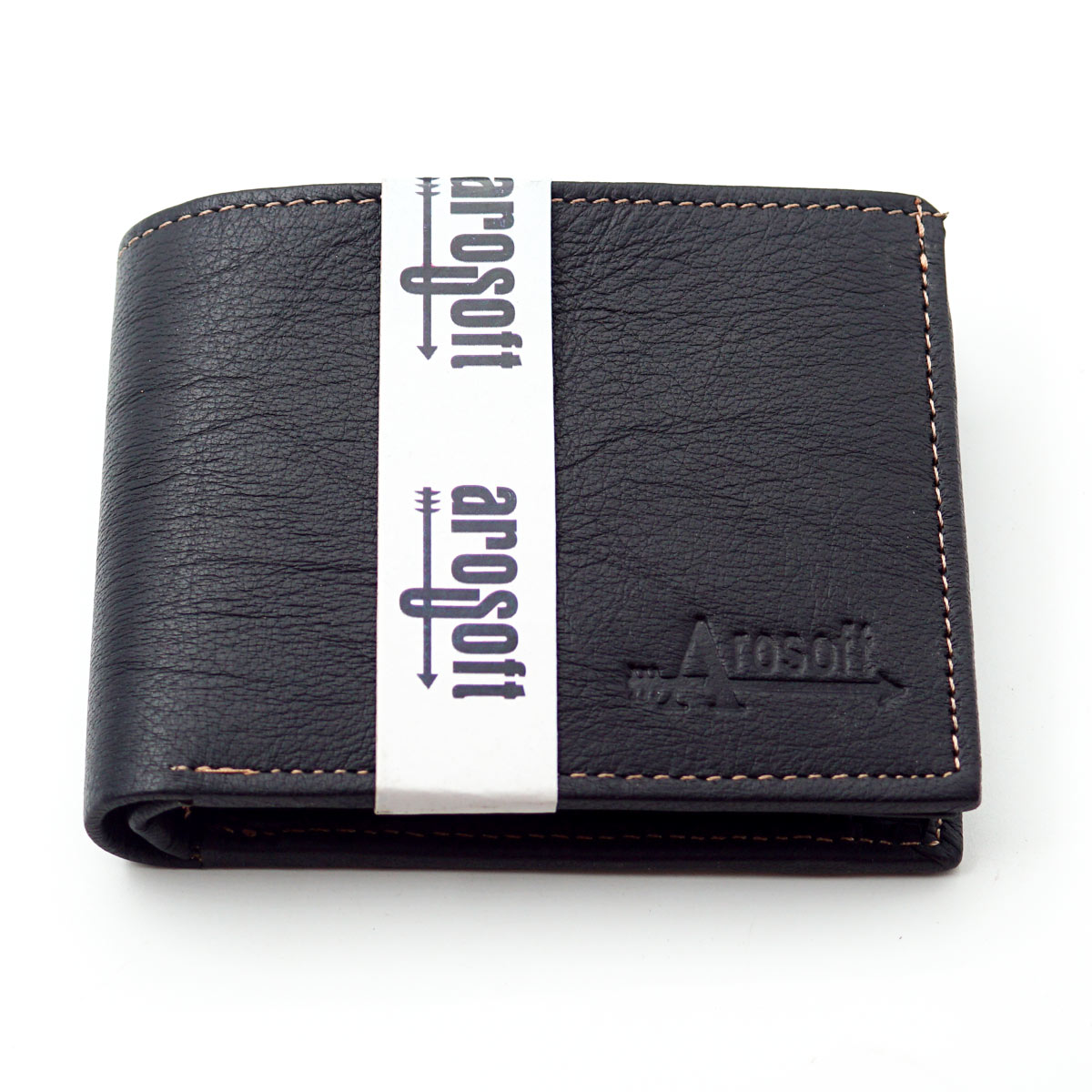 Arosoft Dark Blue Color Leather Purse SKU - 65109