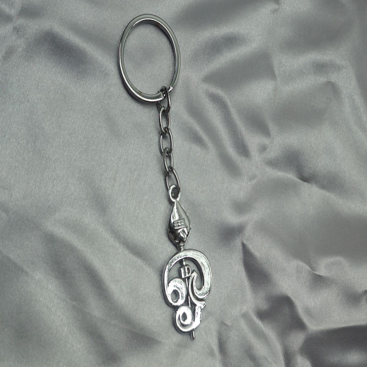 penhouse.in Om Murugan and Vel Silver Color Keychain  SKU KP269