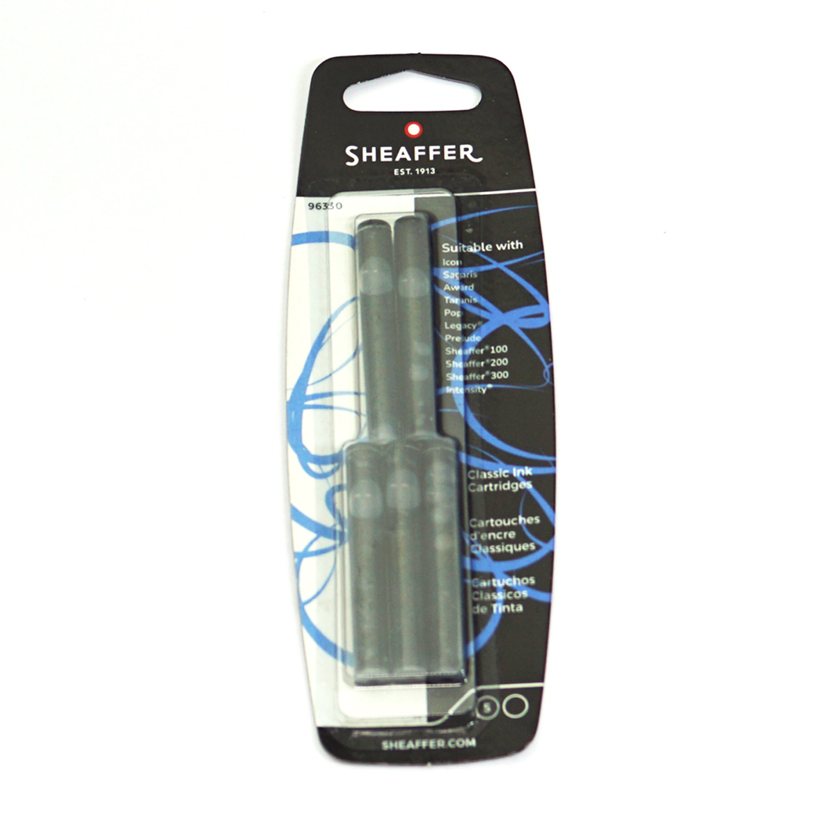 Sheaffer Model: 70517 96330 A set of 5 Black ink cartridge