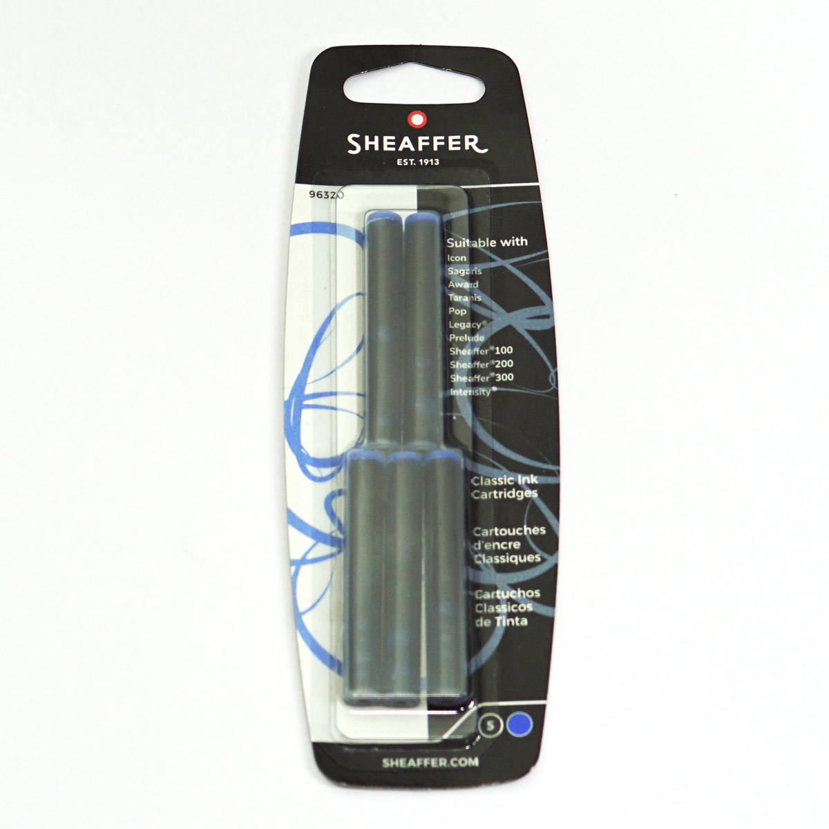Sheaffer Model: 70518  96320 A set of 5 Blue ink Cartridge