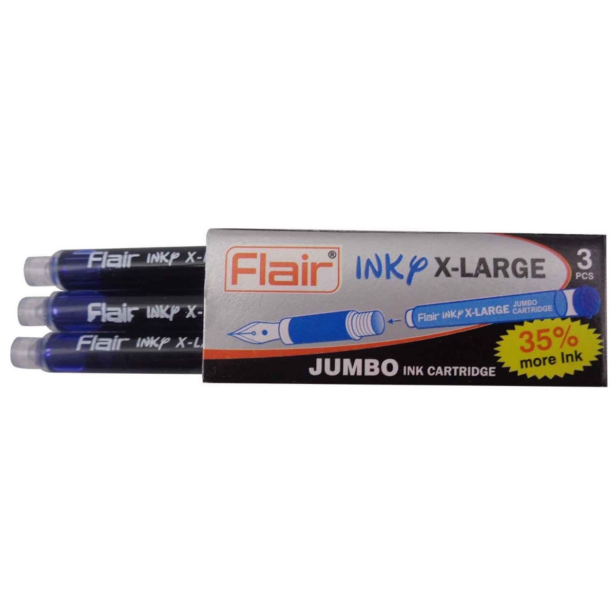 Flair Ink jumbo Blue Catridge  Model No 70524
