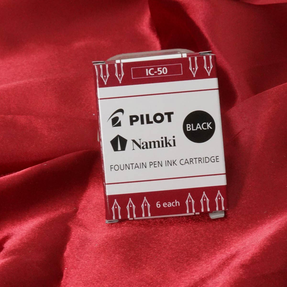 Pilot Namiki Black Color IC-50 6 Piece Catridge Set SKU 70586