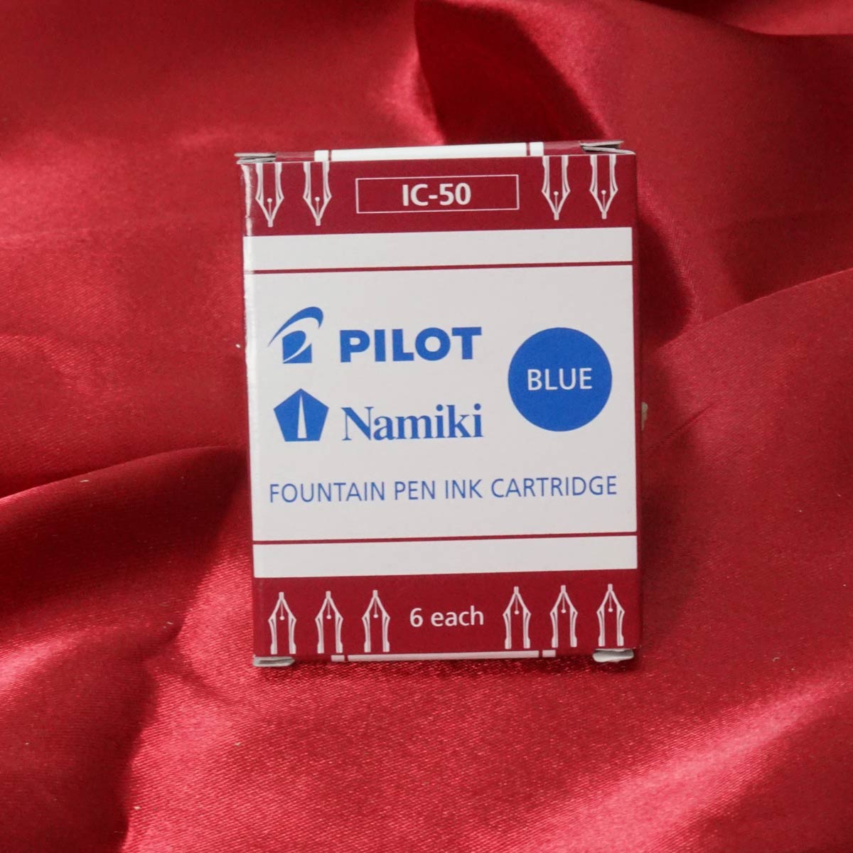 Pilot Namiki Blue Color IC-50 6 Piece Catridge Set SKU 70587