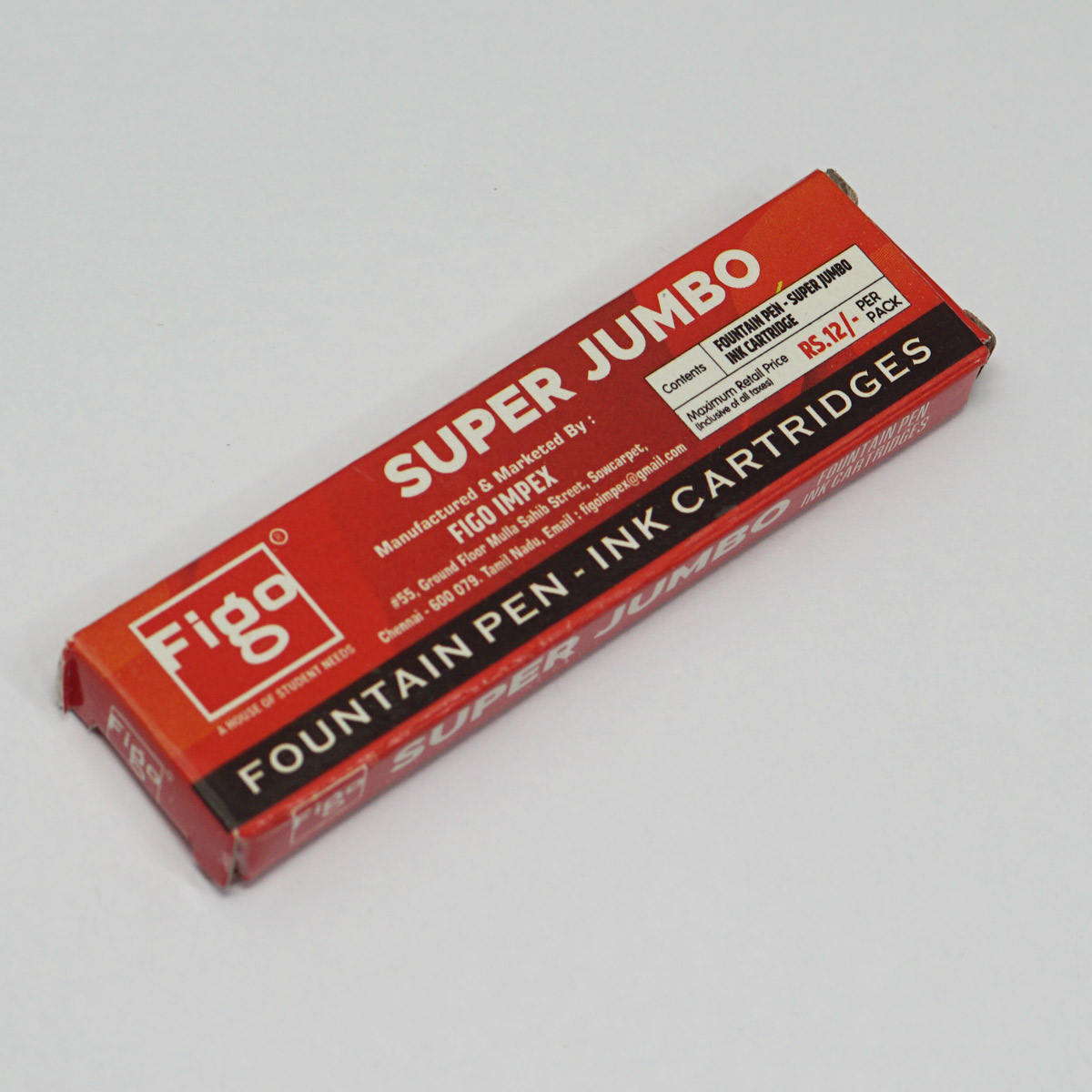 Figo Jumbo Long Black Cartridge SKU 70607