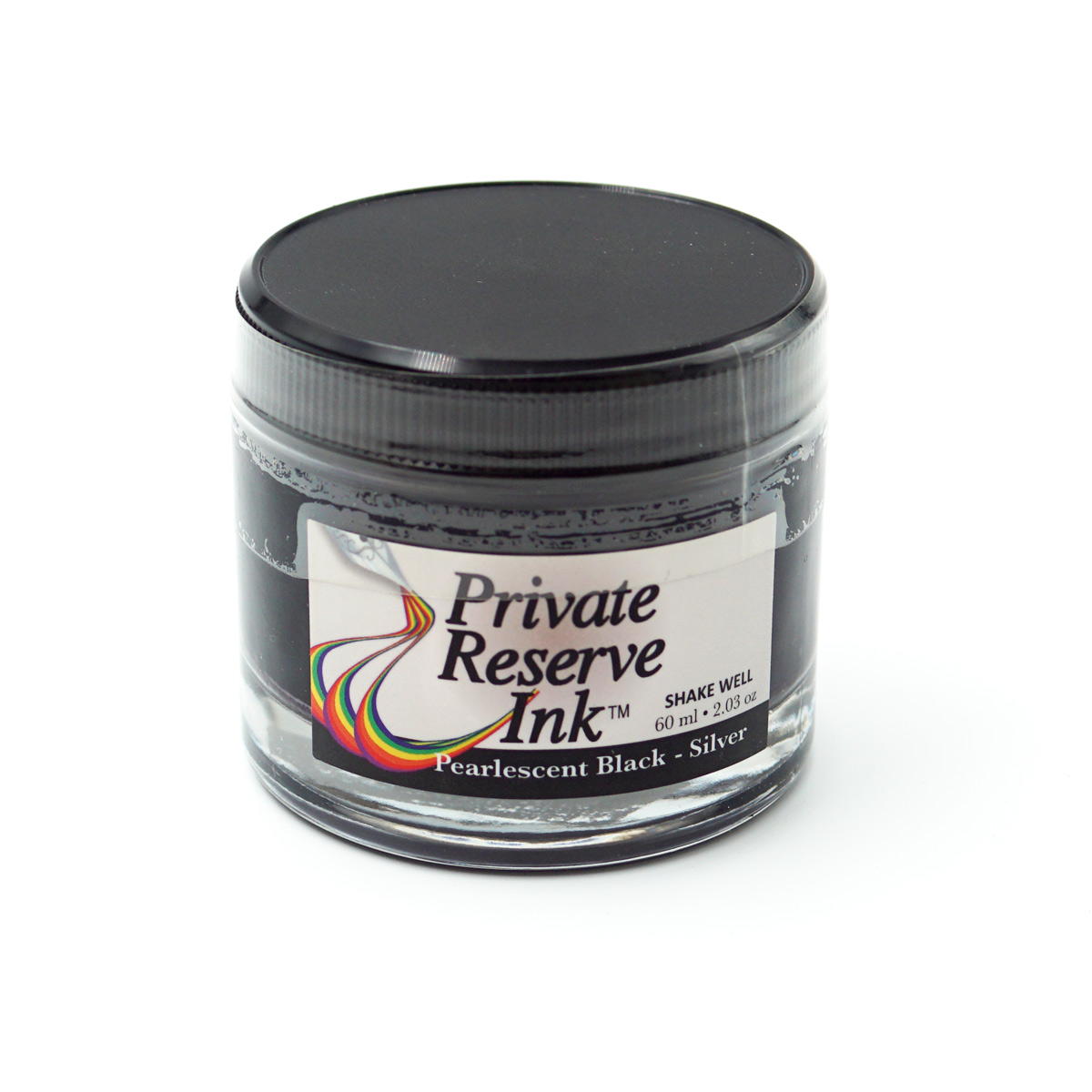 Private Reserve Ink PR17045 60ml Pearlescent Black Silver Color Ink Bottle SKU70808