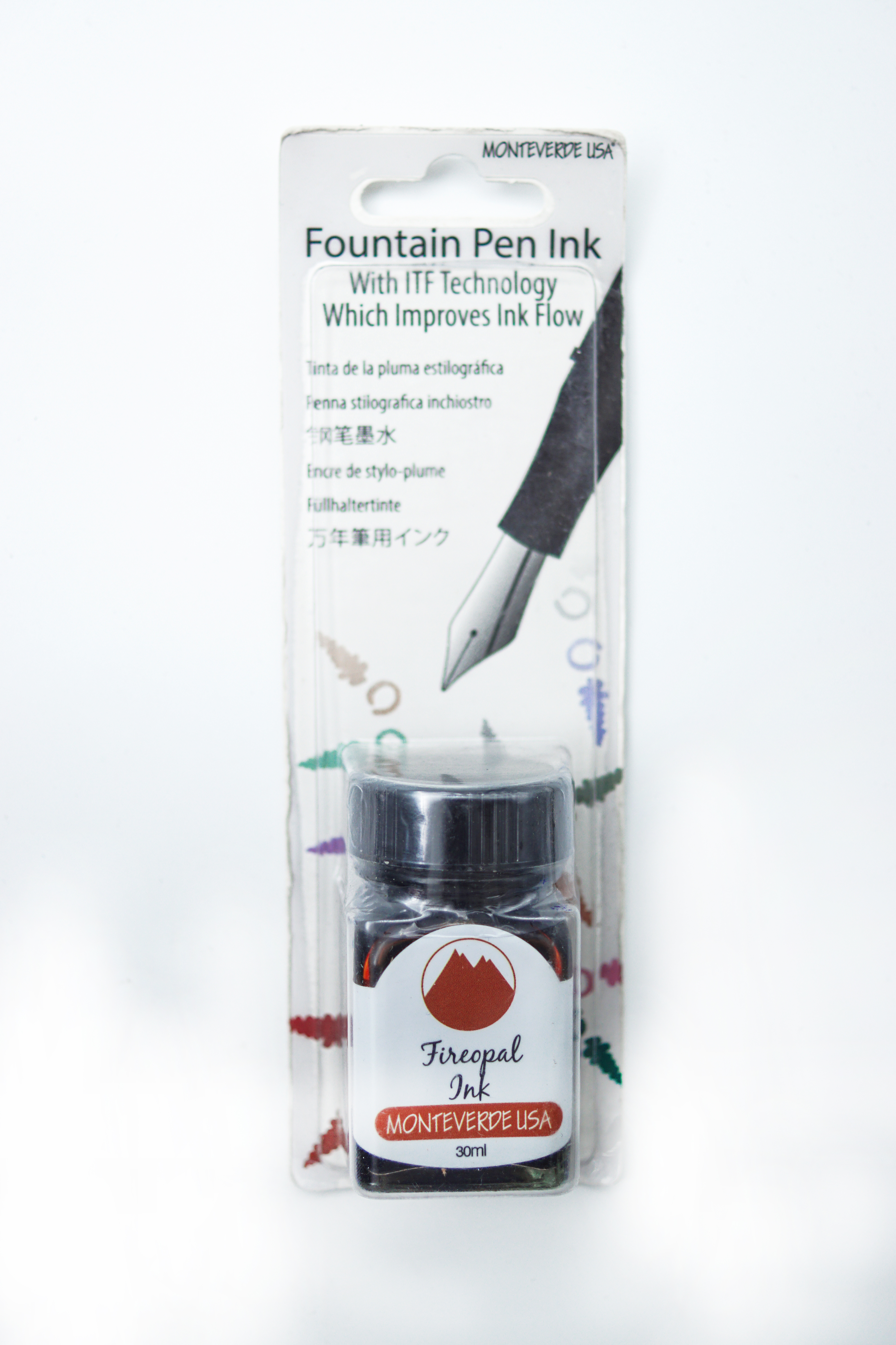 MONTEVERDE USA G300FO Fireopal 30ml Fountain Pen Ink  SKU 70834