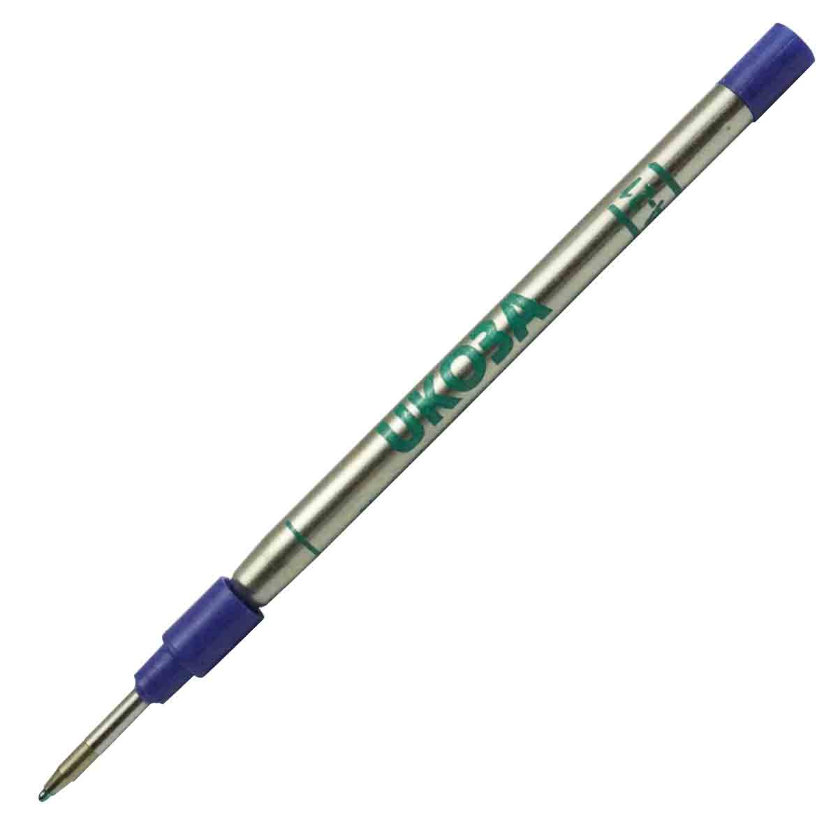 Ukoba 0.7mm Green Color Ball Pen Refill for Roller Ball Pens Model 71050