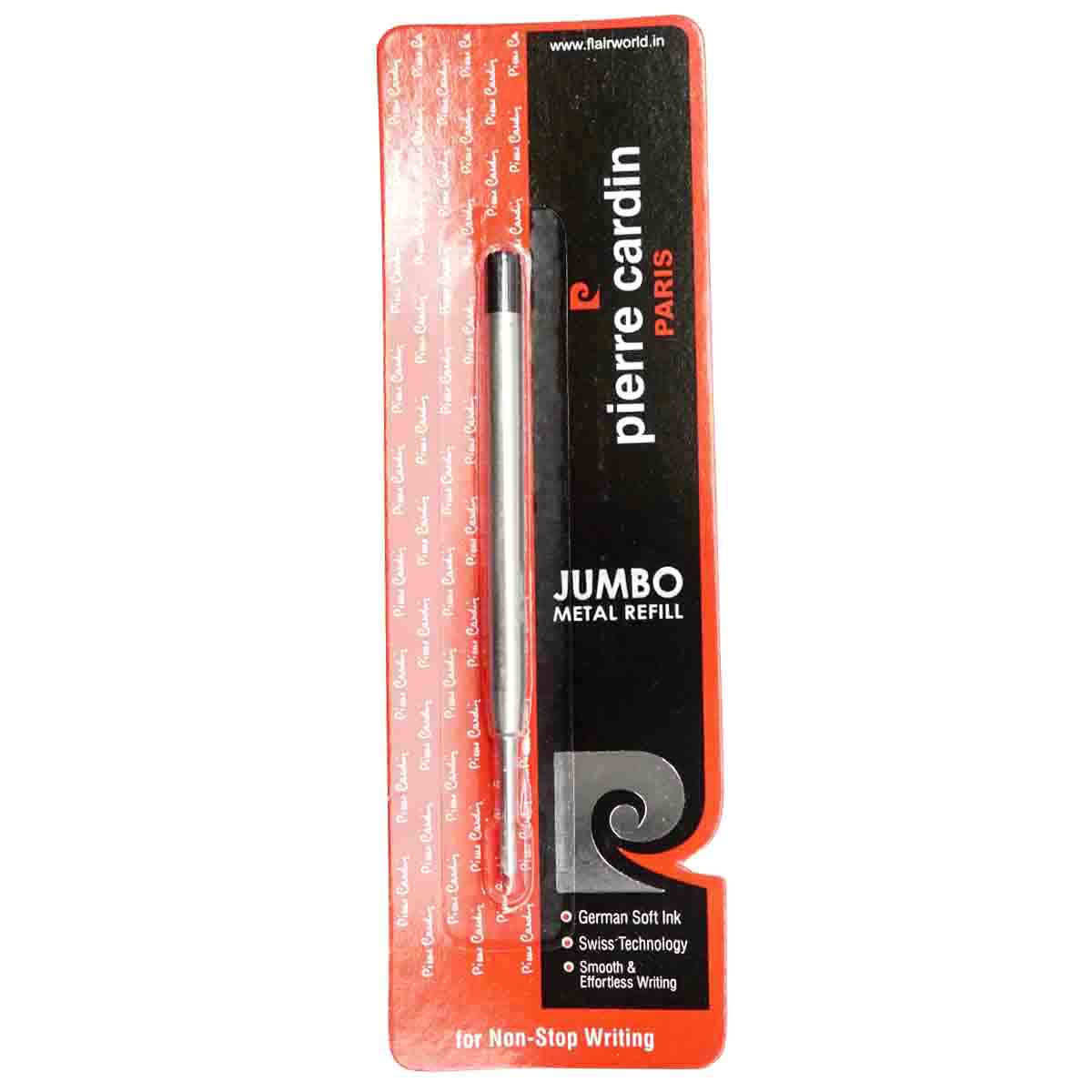 pierre cardin Jumbo Metal Jotter Refill Medium Point Black Ink SKU