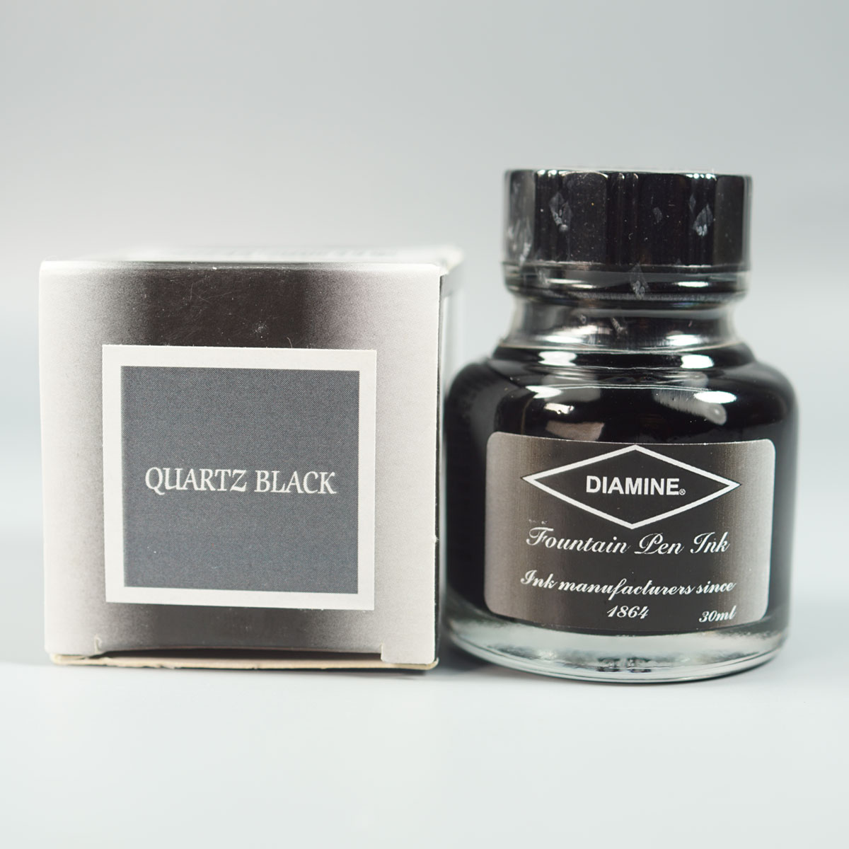 DIAMINE 829402 Quartz Black Color Fountain Pen 30 ML Ink Bottle  SKU 71162