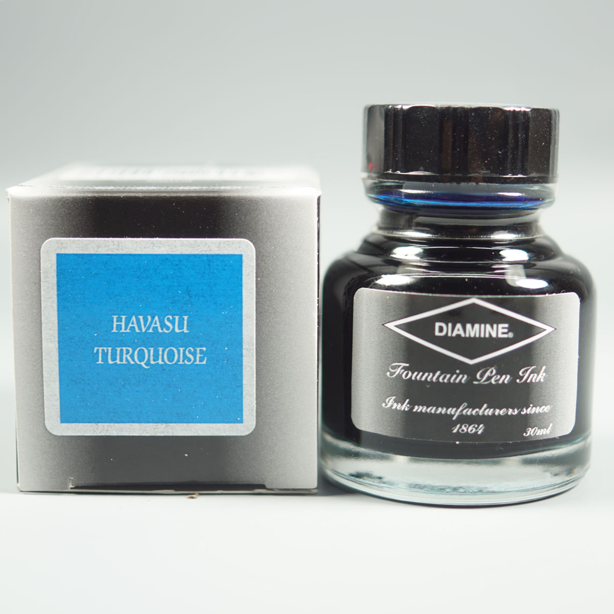 DIAMINE 829037 Havasu Turquoise Color Fountain Pen 30 ML Ink Bottle  SKU 71169