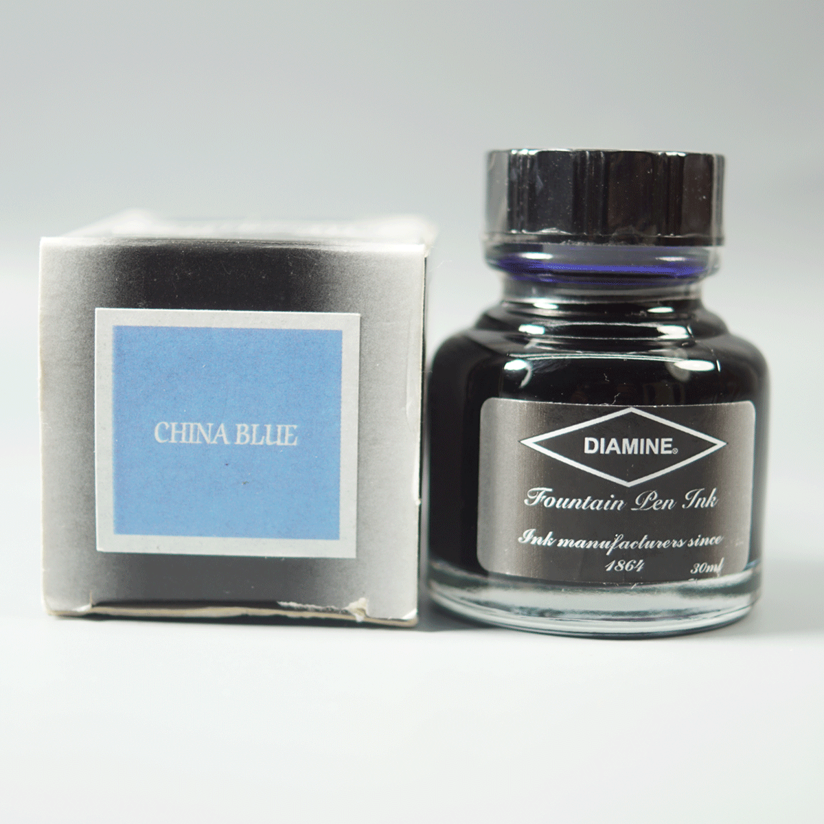 DIAMINE 829228 China Blue Color Fountain Pen 30 ML Ink Bottle  SKU 71184