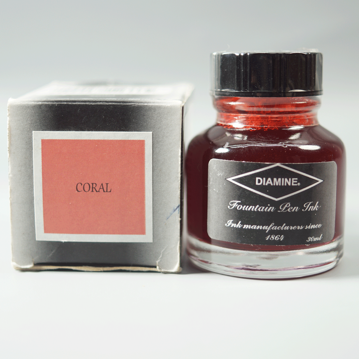 DIAMINE 829440 Coral Color Fountain Pen 30 ML Ink Bottle  SKU 71185